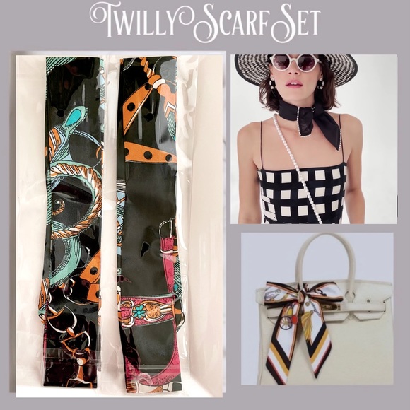 Handbag Skinny Scarf Set 3/$20 - Picture 1 of 7